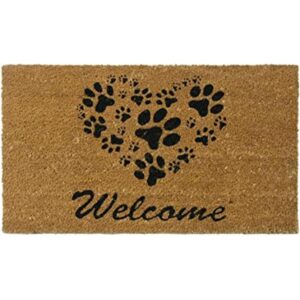 Tapete de bienvenida HeartShaped Paws de RubberCal_1