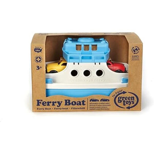 Green Toys Ferry Bote con Miniautos de juguete para_2