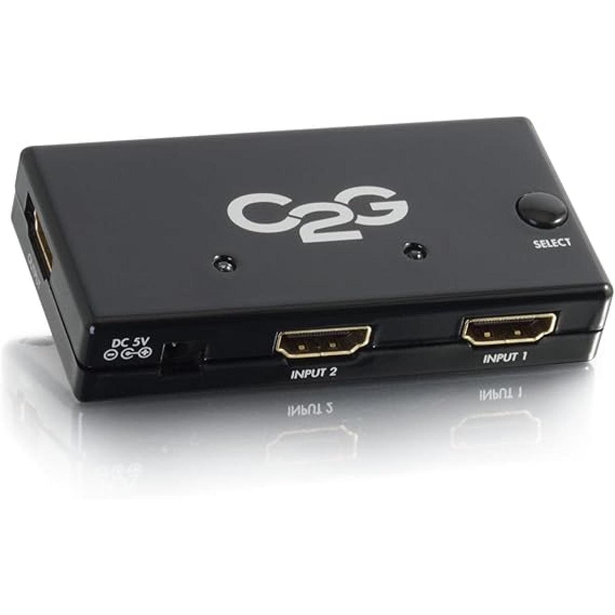 C2G Interruptor selector HDMI de 2 puertos diseño
