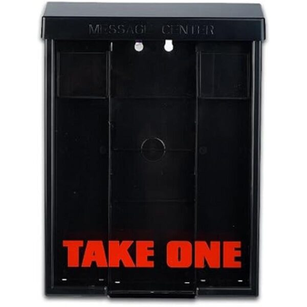 Caja de color negro para folletos con cerradura de broche_4