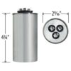 GE Genteq Z97F9897 97F9897 condensador redondo 60 5 uf MFD_4
