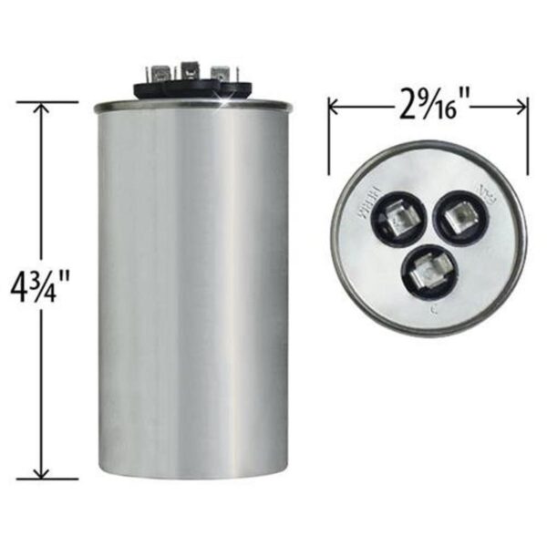 GE Genteq Z97F9897 97F9897 condensador redondo 60 5 uf MFD_4
