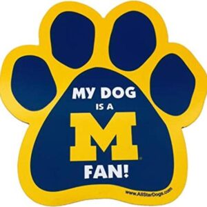 NCAA Michigan Wolverines huellas imán para coche_1