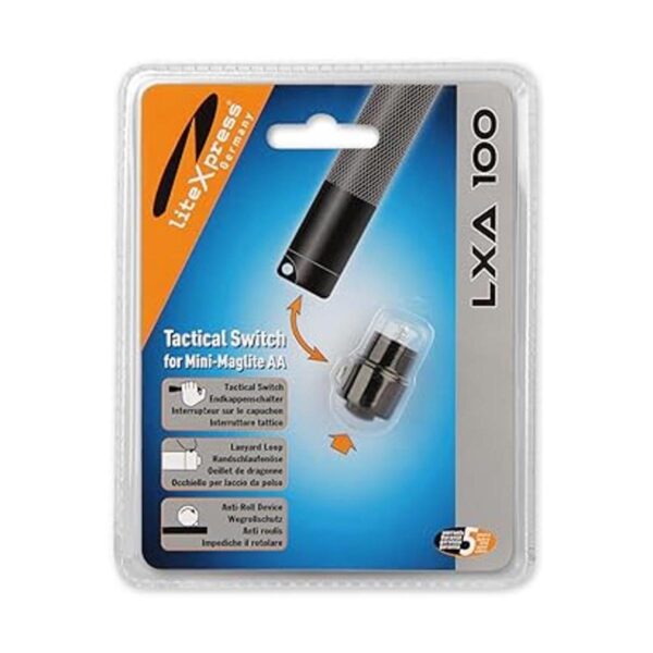 Interruptor de tapa trasera LXA100 para AA Mini Maglite_3