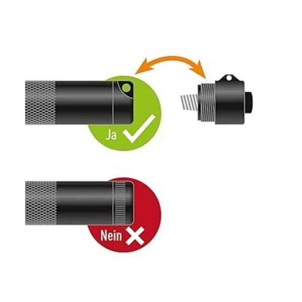 Interruptor de tapa trasera LXA100 para AA Mini Maglite_4