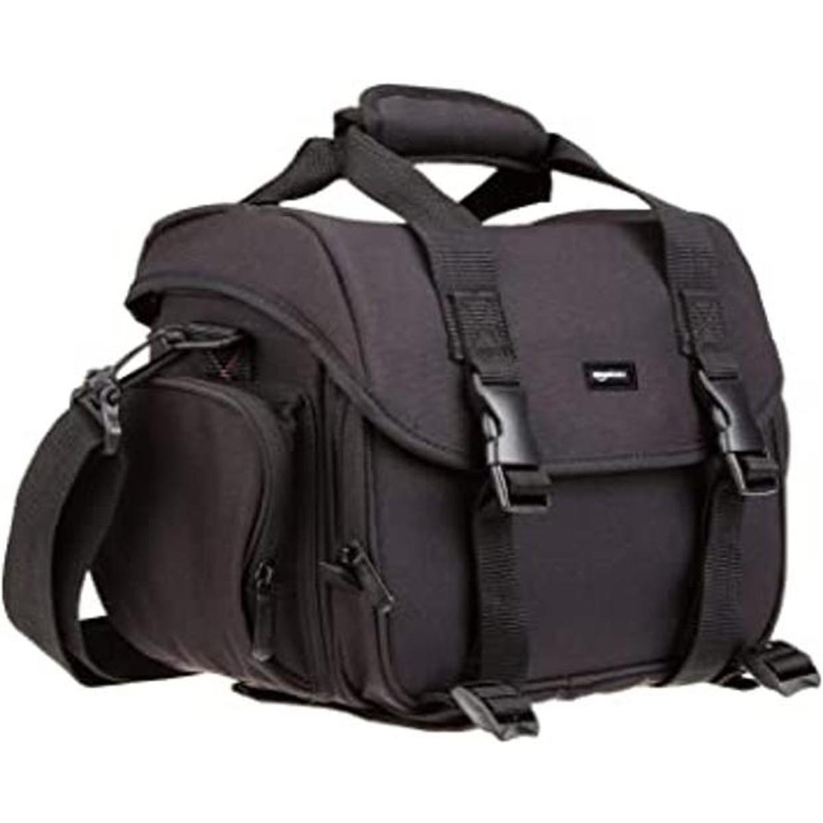 Bolsa grande para dispositivos DSLR interior gris.