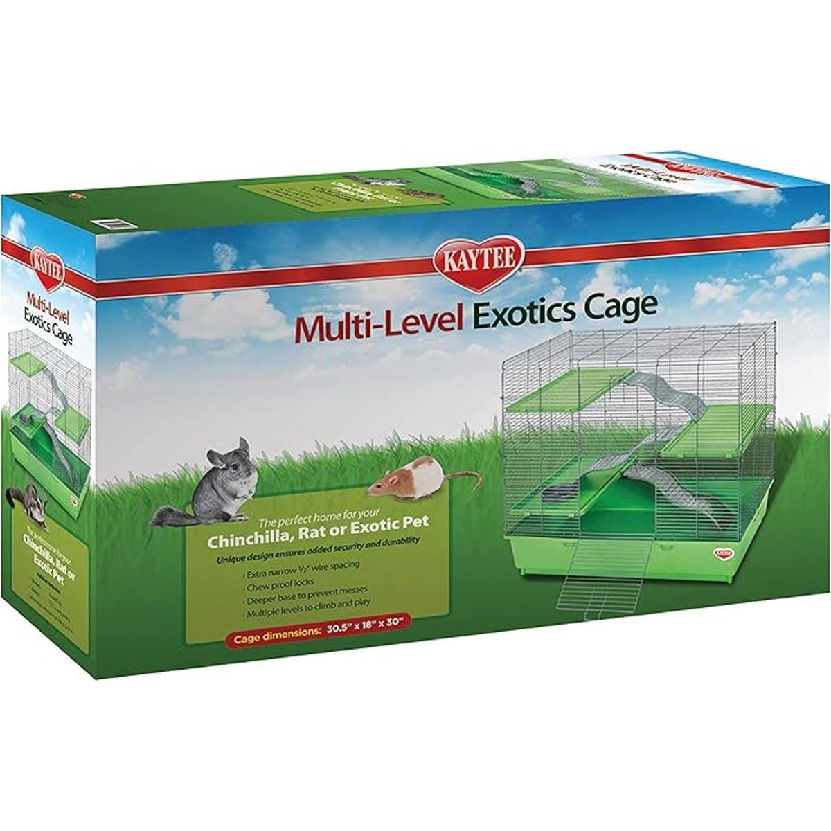Hábitat multinivel para animales exóticos 30x18 pulgadas