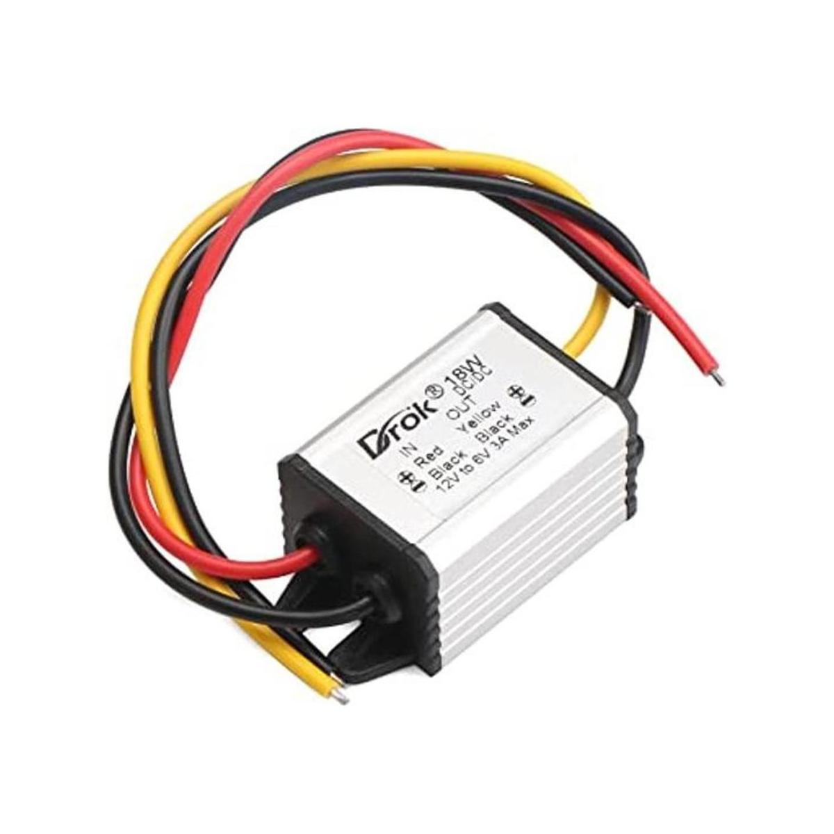 DROK Convertidor de corriente de coche impermeable de