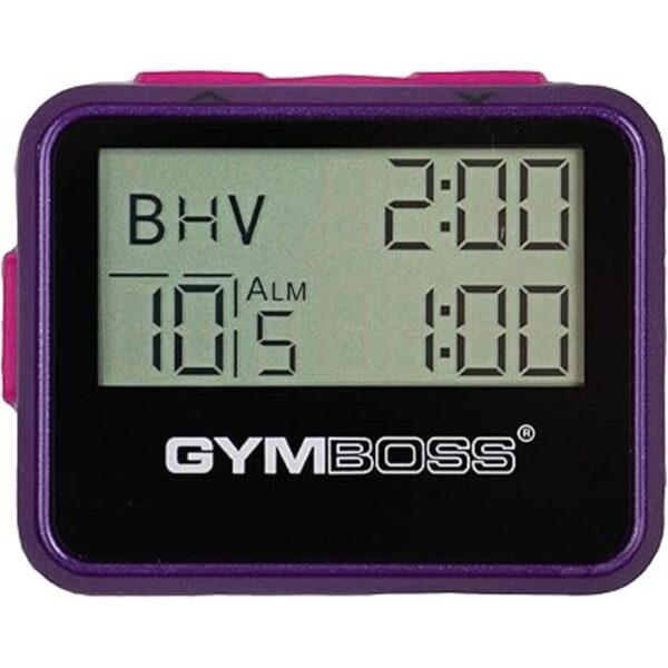 Gymboss cronómetro y temporizador color brillo metálico_2
