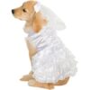 Rubies Disfraz de novia de perro grande color blanco_1