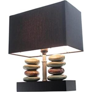 Elegant Designs LT1036BLK Lámpara de mesa rectangular de_1