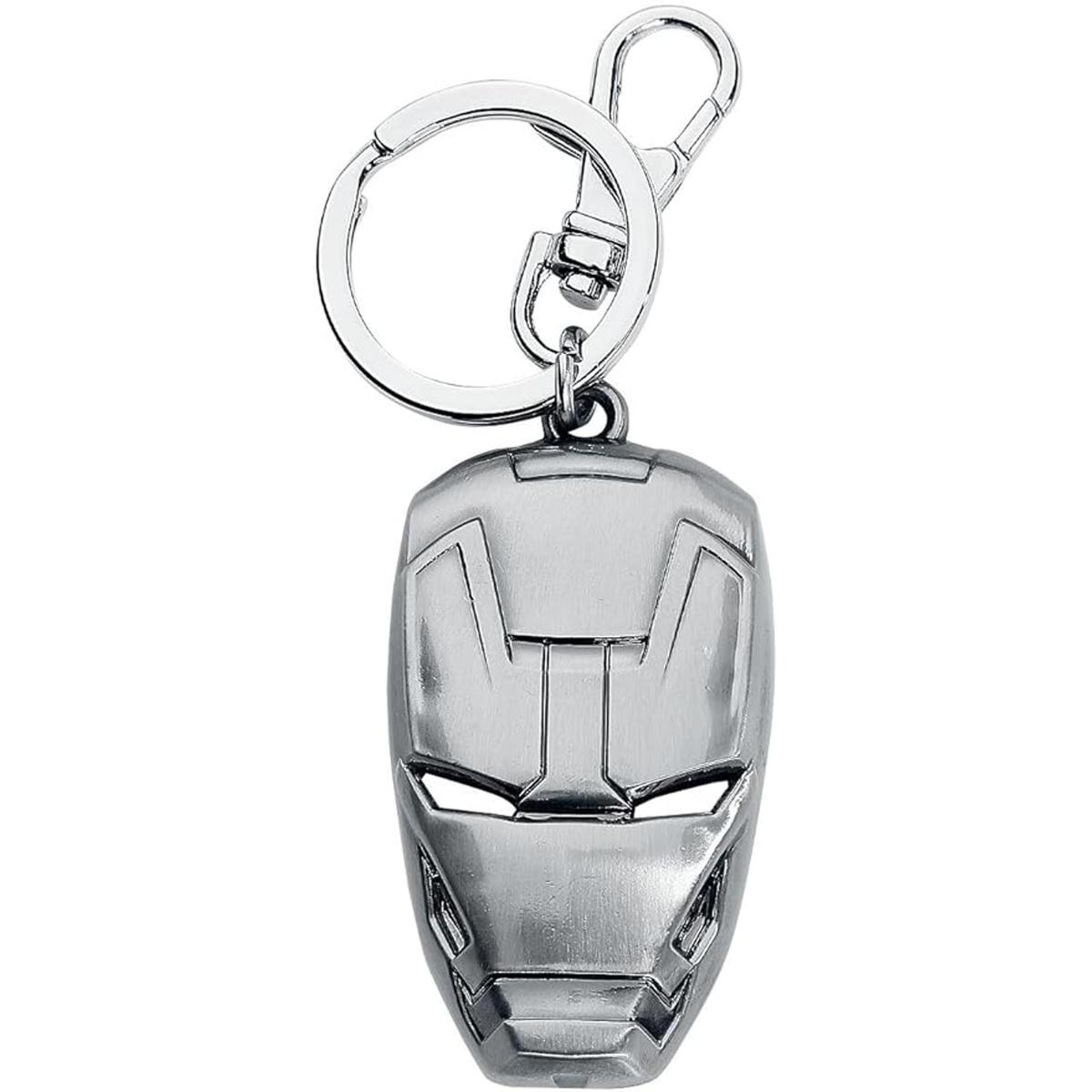 Marvel Iron Man Llavero de peltre con 3 cabezas