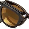 RayBan Gafas de sol con montura de tortuga lentes B15_5