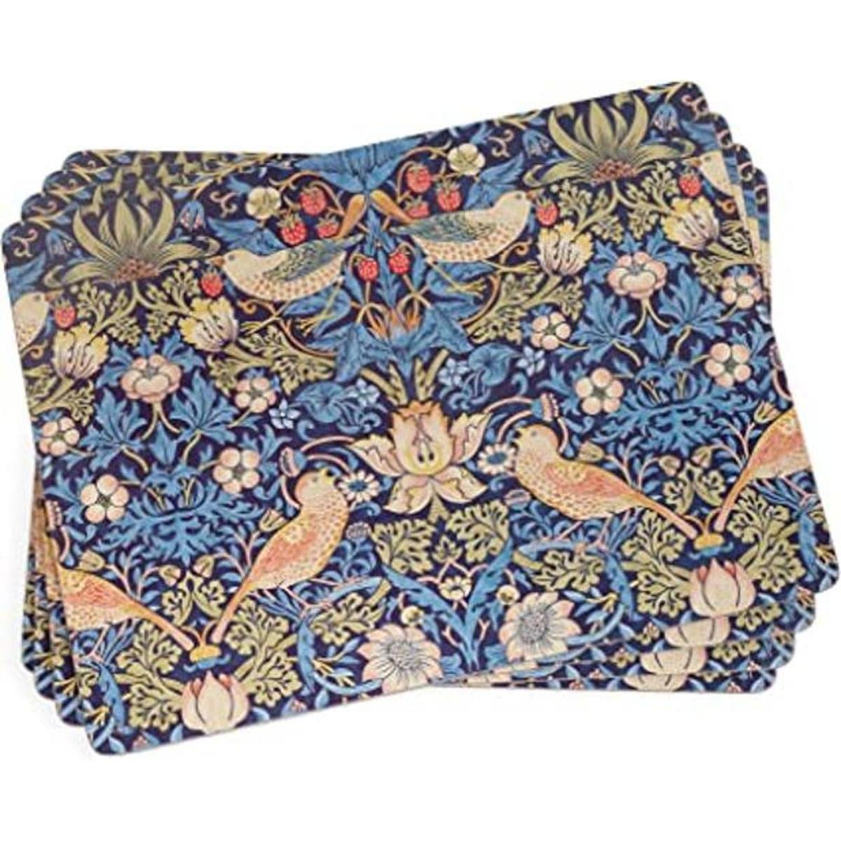 Morris Co Manteles individuales azules de la colección