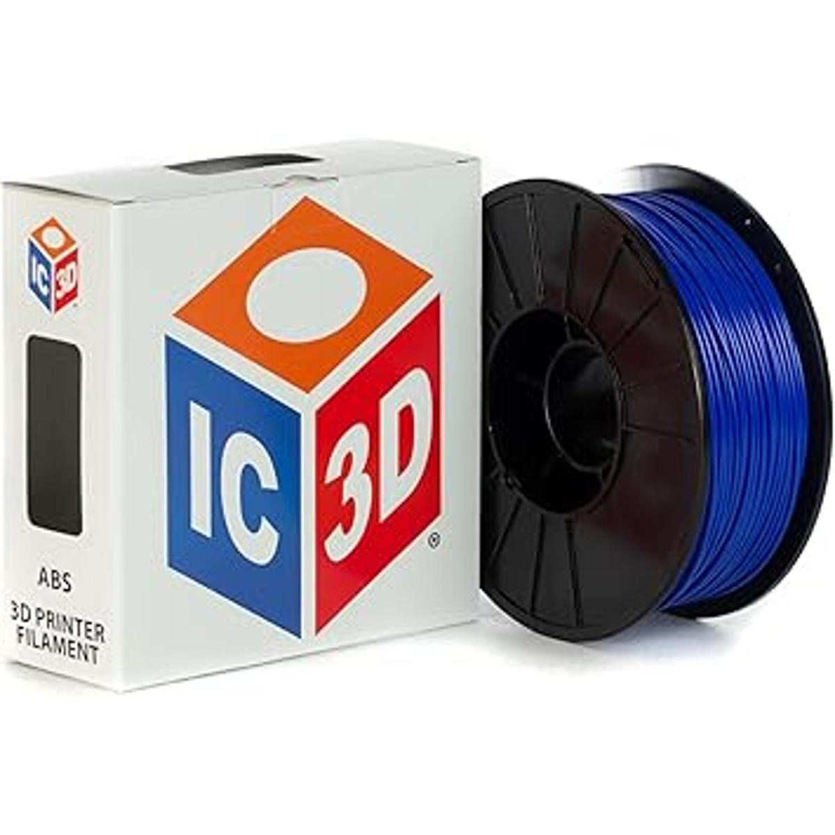 IC3D Filamento de impresora 3D ABS negro de 0.069 in