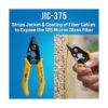 Jonard TK350 Kit de fibra óptica con cortador Kevlar_2