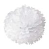Pompones de papel de seda en forma de flor para