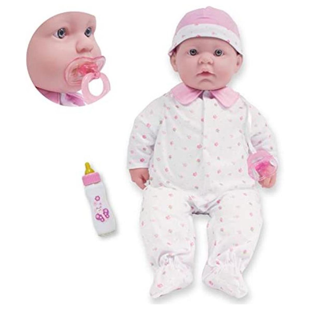 Muñeca bebé de cuerpo blando JC Toys de 20 in con