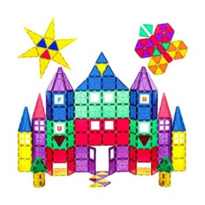 Playmags Juego de azulejos magnéticos coloridos originales_1