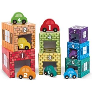 Juego de apilamiento y clasificación de cocheras y autos_1