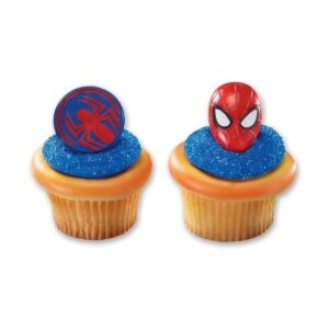 Anillos para magdalenas de araña y máscara de Spiderman_1