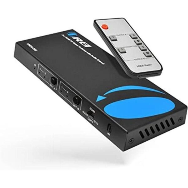 Interruptor de matriz HDMI 4K 2 x 2 por Orei Switcher 18G_1