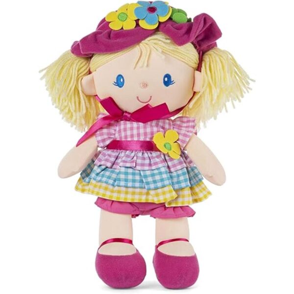 GUND Muñeca de felpa de 13 pulgadas con gorro y vestido_1
