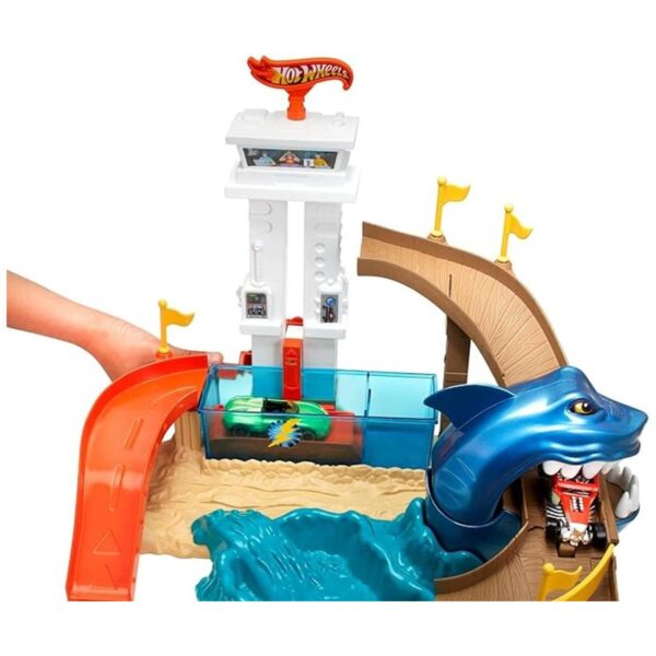 Pista para autos con cocodrilo Hot Wheels Ultimate Gator Car_4