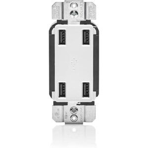 Leviton puertos de carga USB de alta velocidad 4 puertos_1