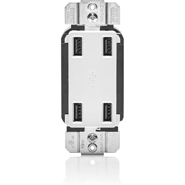 Leviton puertos de carga USB de alta velocidad 4 puertos_1