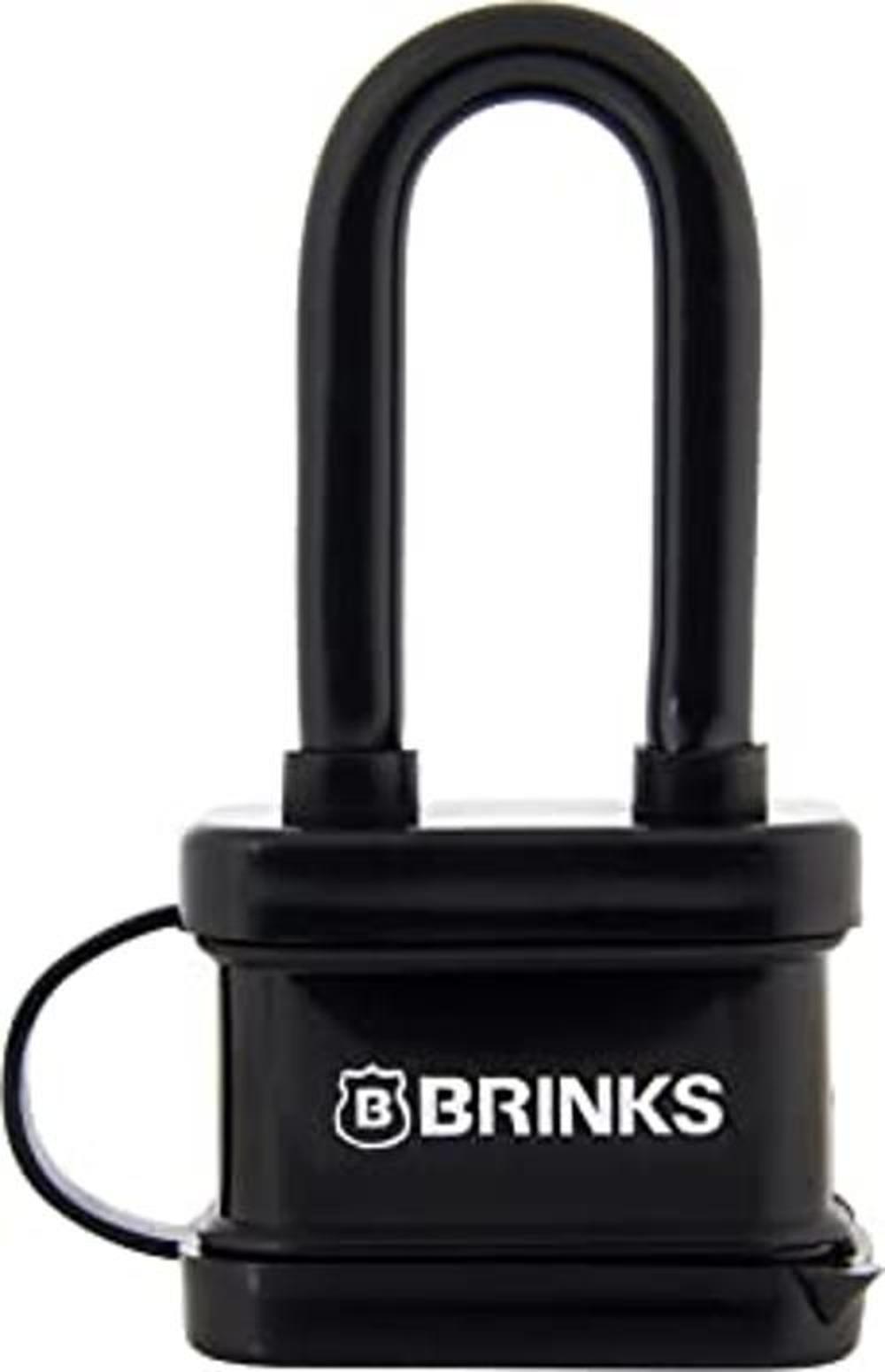 BRINKS Candado de acero laminado de 1.575 in resistente a