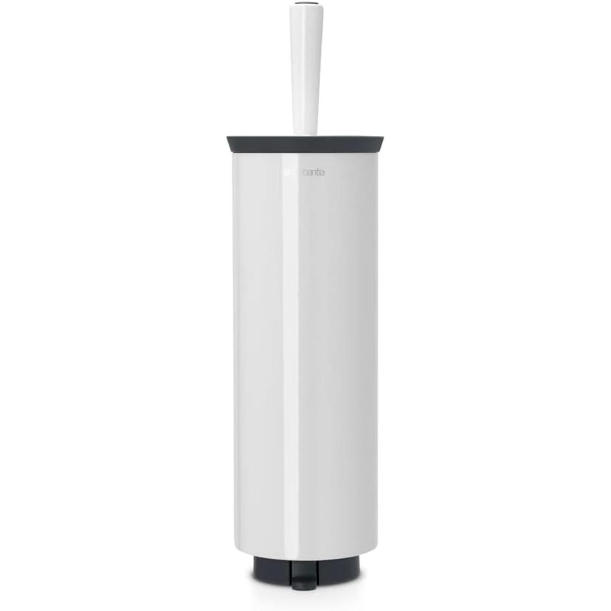 Brabantia Cepillo de inodoro y soporte de perfil blanco
