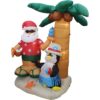Papá Noel inflable de Navidad de 7 pies y pingino con_4