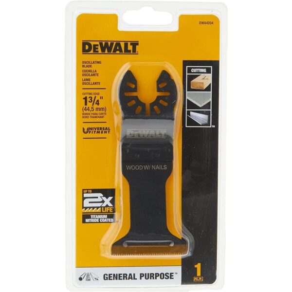 DEWALT Hoja de herramientas oscilante para madera con