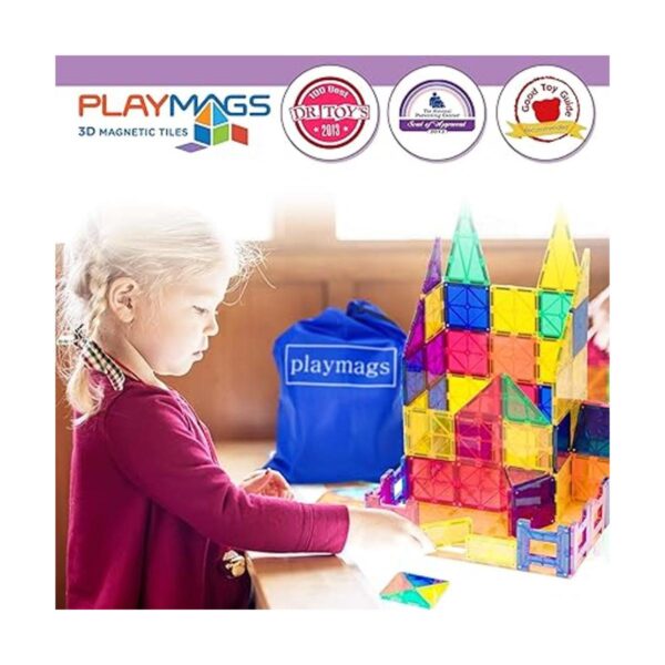 Juego de construcción de azulejos magnéticos de colores_5