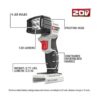 Reflector LED de litio PORTER CABLE PCC700B 20volt MAX