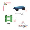 Playmags 20 Piece Train Set Ahora Más fuerte con imanes_3
