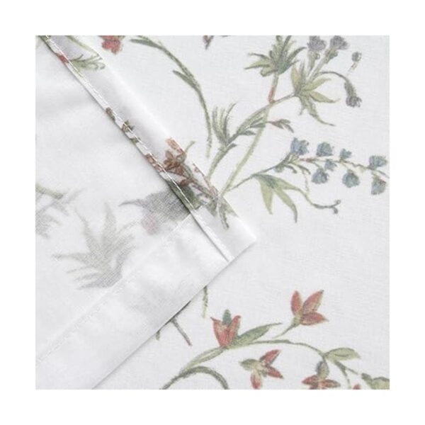 Cortina de tela semifina para ducha Maytex Dragonfly Garden_6