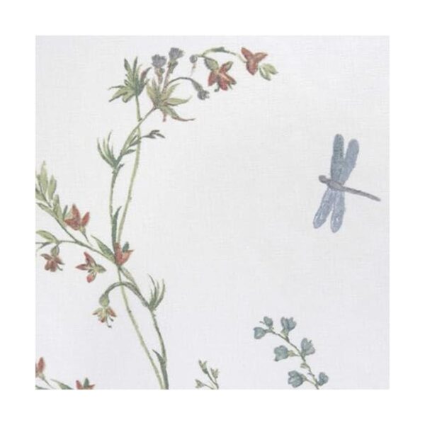 Cortina de tela semifina para ducha Maytex Dragonfly Garden_3