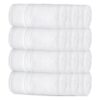 Paquete de 12 paños de algodón de lujo blancos Toallas