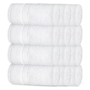 Paquete de 12 paños de algodón de lujo blancos Toallas
