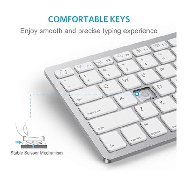 Omoton. Teclado Bluetooth ultra delgado compatible con_4