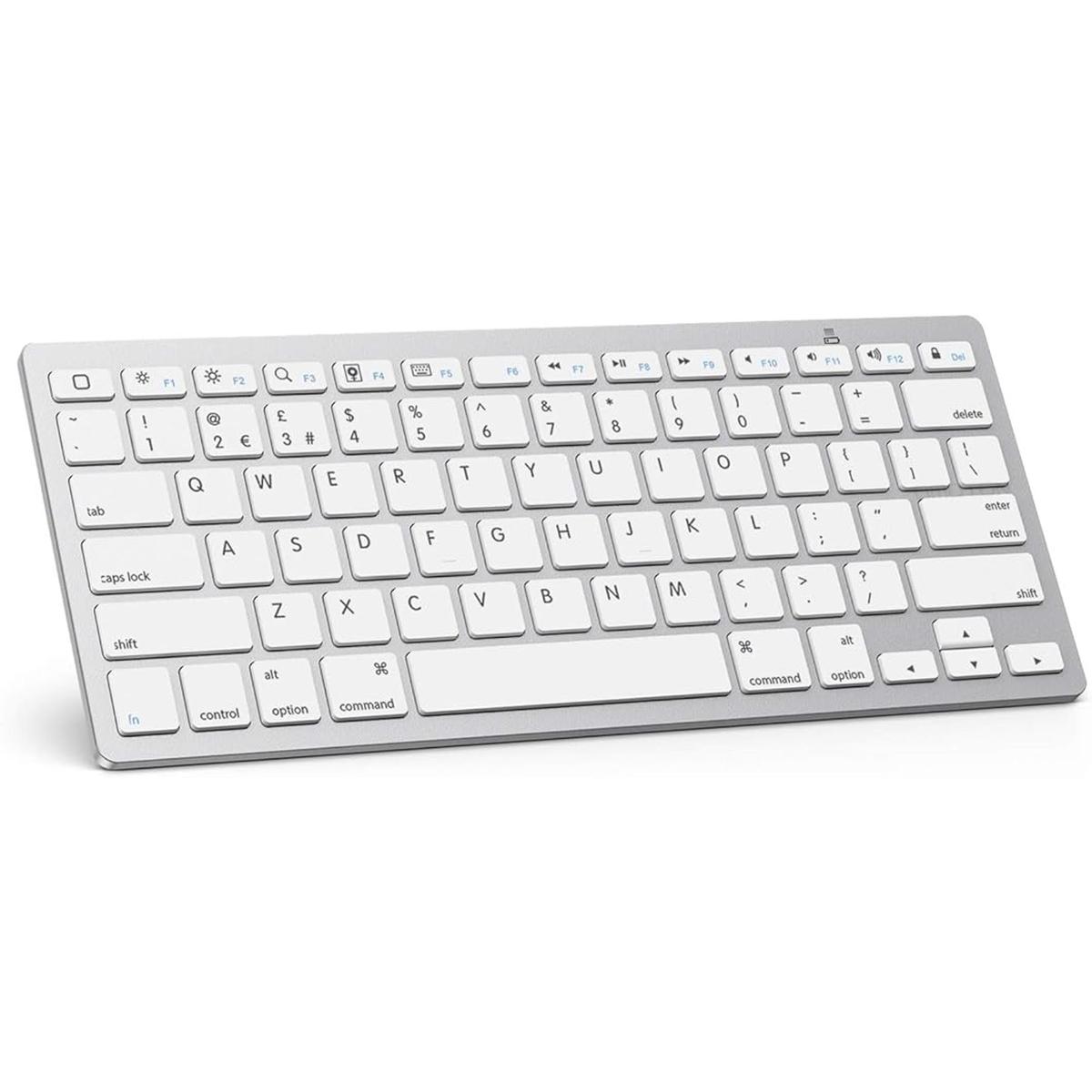 Omoton. Teclado Bluetooth ultra delgado compatible con