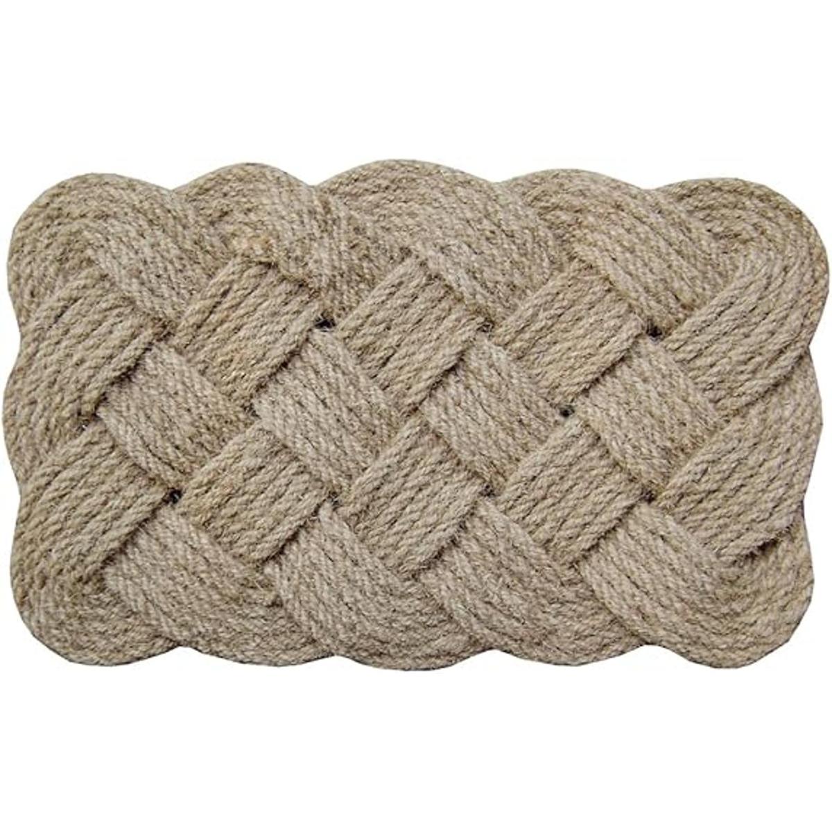 Tapete de fibra de coco para interiores y exteriores 18 x