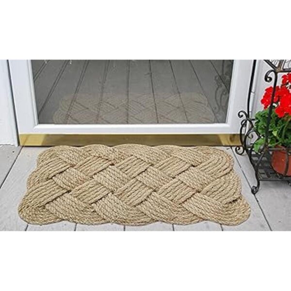 Tapete de fibra de coco para interiores y exteriores 18 x