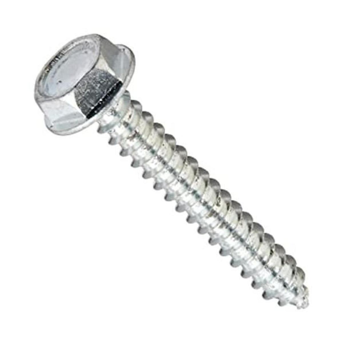 Tornillo de chapa de acero chapado en zinc cabeza de