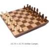 Juego de mesa de madera con incrustaciones de ajedrez Aria_2
