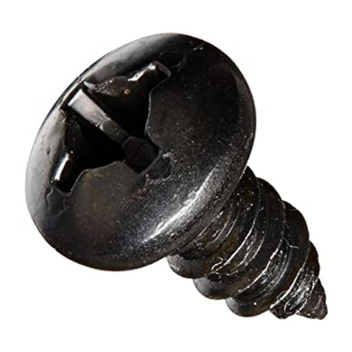 Chapa de acero Metal Tornillo acabado óxido Negro Pan