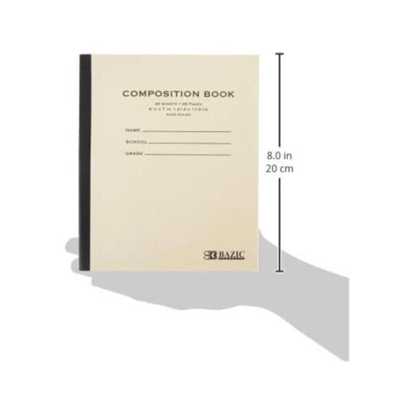 BAZIC 20 qt 8.5 x 7 Libro de composición de la cubierta_3