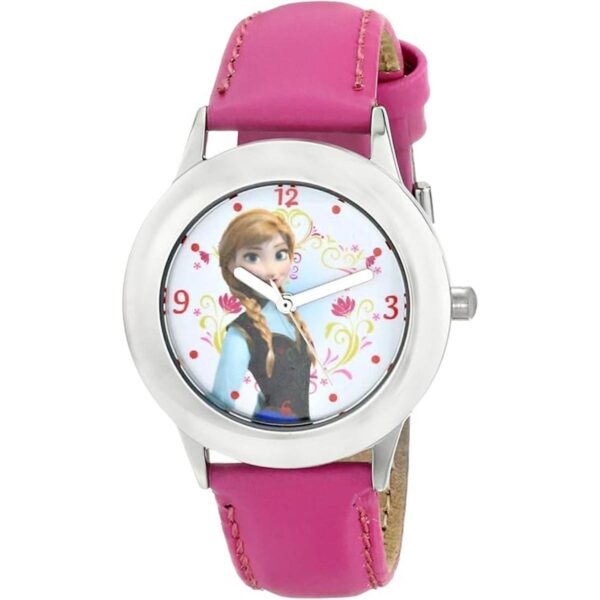 Disney W000974 Frozen Tween Anna Reloj de acero inoxidable_1